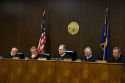 Courtroom scene showing the five members of the Idaho Supreme Court at Twin Falls, Idaho. 11/5/09