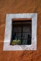 Window of a building in the city of Puebla, Puebla, Mexico.