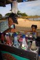 Shaved ice vendor at Puerto Limon, Costa Rica.