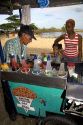 Shaved ice vendor at Puerto Limon, Costa Rica.