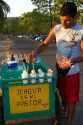 Shaved ice vendor at Playa Carrillo near Samara, Costa Rica.