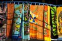 Beach towels being sold in the Manuel Antonio National Park in Puntarenas province, Costa Rica.