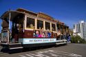 Cable car system in the city of San Francisco, California, USA.