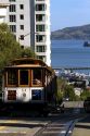 Cable car system in the city of San Francisco, California, USA.