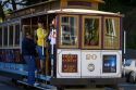 Cable car system in the city of San Francisco, California, USA.