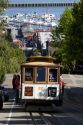 Cable car system in the city of San Francisco, California, USA.