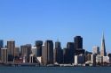 View of the city of San Francisco from Treasure Island, California, USA.