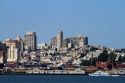 View of the city of San Francisco from Treasure Island, California, USA.
