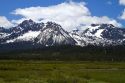 Sawtooth Mountains near Stanley, Idaho, USA.