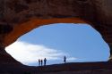 Wilson Arch is a natural sandstone arch along U.S. Route 191 near Moab, Utah, USA.