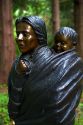 Bronze Sacagawea statue at Fort Clatsop near Astoria, Oregon, USA.