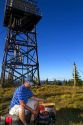 Camping near the Green Mountain Lookout tower along the historic Magruder Corridor road that devides the Frannk Church-River of No Return Wilderness Area and the Selway-Bitterwoot Wilderness in Idaho, USA.