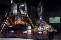 Replica of the Apollo 16 lunar module Orion and  Lunar Rover on display at the U.S. Space and Rocket Center located in Huntsville, Alabama, USA.
