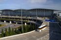 San Francisco International Airport terminal located south of downtown San Francisco, California, USA.
