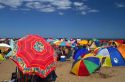 Beach scene at Miramar, Argentina.