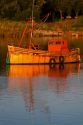 Fishing boat anchored at the port of Necochea, Argentina.