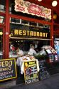 Restaurant exterior in Buenos Aires, Argentina.