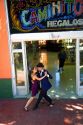Argentine tango dancers in the La Boca barrio of Buenos Aires, Argentina.