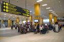 Arrival hall at the Jorge Chavez International Airport in Callao, Peru.