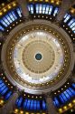 Looking up from the rotunda at the interior dome of the Idaho State Capitol building located in Boise, Idaho, USA.