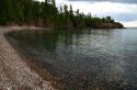 Rocky shore of Lake Superior, north of Sault Ste. Marie, Ontario, Canada.