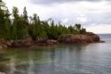 Rocky shore of Lake Superior, north of Sault Ste. Marie, Ontario, Canada.