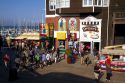 Storefronts on Pier 39 in San Francisco, California, USA.