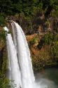 Wailua Falls located on the Wailua River in Wailua River State Park on the eastern side of the island of Kauai, Hawaii, USA.
