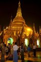 The Shwedagon Paya located in (Rangoon)Yangon, (Burma) Myanmar.
