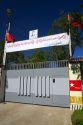 Gated entrance to the residence of Burmese opposition politician Aung San Suu Kyi in (Rangoon) Yangon, (Burma) Myanmar.