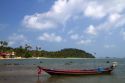 Fishing boat in the Gulf of Thailand on the island of Ko Samui, Thailand.