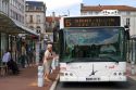 Public transportation bus at Angouleme in southwestern France.