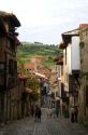 Walking street in the village of Santillana del Mar, Cantabria, Spain.