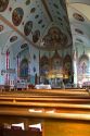 Interior of the St. Ignatius Mission located in St. Ignatius, Montana, USA.