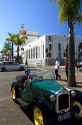 1930's vintage car during the Tremains Art Deco Weekend  at Napier in the Hawke's Bay Region, North Island, New Zealand.