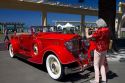 1934 Packard on display during the Tremains Art Deco Weekend  at Napier in the Hawke's Bay Region, North Island, New Zealand.