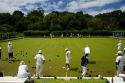 Lawn bowling at Waitangi in the Bay of Islands, North Island, New Zealand.