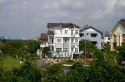 Modern housing in suburban Ho Chi Minh City, Vietnam.