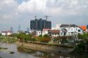 Modern housing in suburban Ho Chi Minh City, Vietnam.
