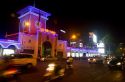 Night view of the Ben Thanh Market in Ho Chi Minh City from the Bitexco Financial Tower, Vietnam.