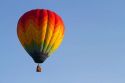 Hot air balloon over Boise, Idaho, USA.