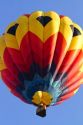 Hot air balloon over Boise, Idaho, USA.