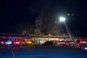 Firefighters respond to a four alarm fire in Boise, Idaho, USA.
