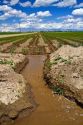 Erosion created by excessive irrigation water use in Canyon County, Idaho, USA.