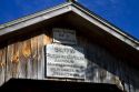 Hopkins Covered Bridge crossing the Trout River in Enosburg, Vermont, USA.