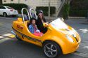 GoCar three wheeled vehicle used to give gps guided tours in San Francisco, California, USA.